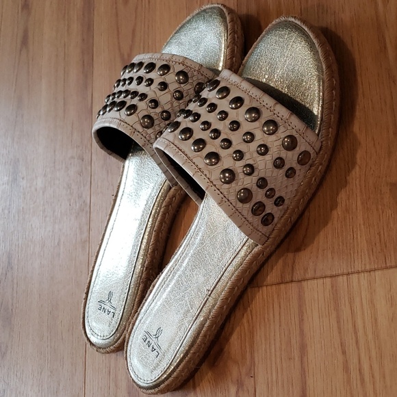 Lane Boots Leather Slides Size 9 New - Picture 3 of 6